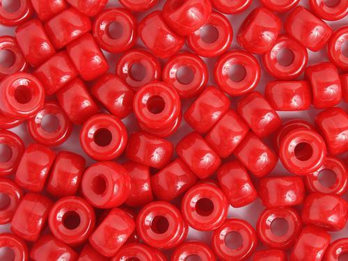 0278746 Glass Crow Bead Red 9mm