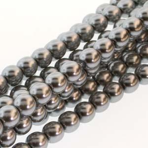 2030208 Glass Pearl 3mm Silver