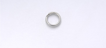 3016005 Wht Metal Jump Ring 5mm 100pcs