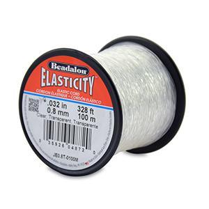 520422 Elasticity 0.8Mm Clear 100mtr