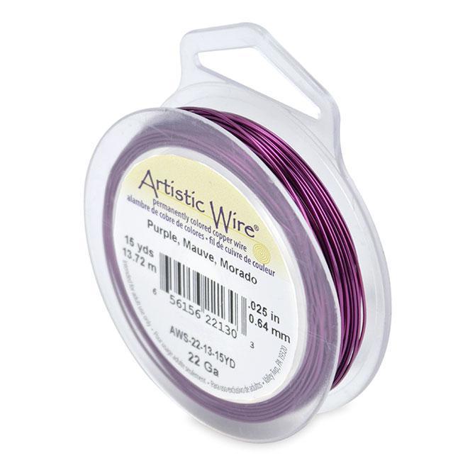 65615622130 Artistic Wire 22g 15yds Purple