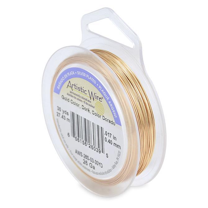 65615626039 Artistic Wire 26g 30yd Gold
