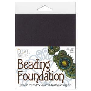 910032 Beading Foundation 4.25X5.5" Black