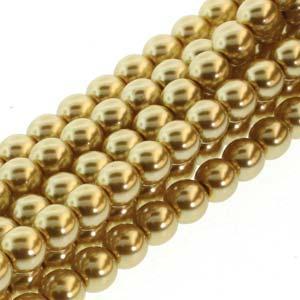 2030324 Glass Pearl 4mm Gold