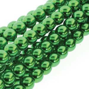 2030329 Glass Pearl 4mm Xmas Green