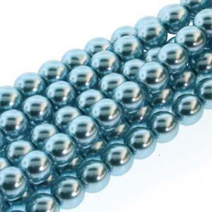 2030330 Glass Pearl 4mm Cerulean Blue
