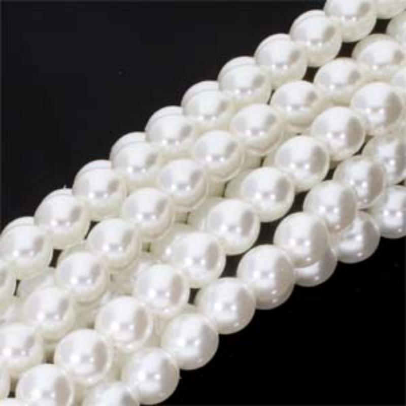 2030602 Glass Pearl 10mm White