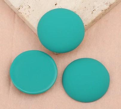 2320613 Acrylic 24mm Cab Turquoise Pair