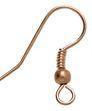 3023042 Copper Earwires Ball & Coil