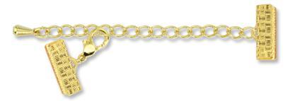 3082218 Gold Col 18mm Extender /W Lobster Clasp