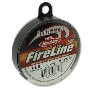 520093 Fireline 6lb, 50 Yards, Crystal