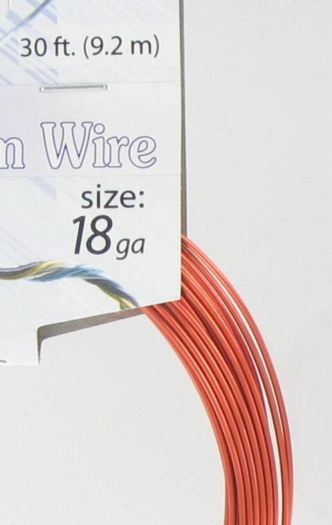 570010 Aluminum Wire 18g Orange