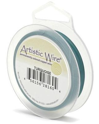 65615618160 Artistic Wire 18g 10yd Turquoise