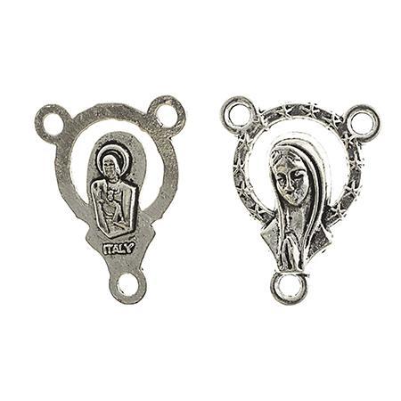 730522 Silver Sacred Heart 12x19mm